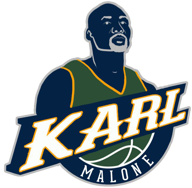 Utah Jazz Karl Malone Logo iron on transfers